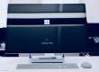 flat screen computer monitor turned on