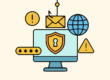 Free cybercrime security scam vector